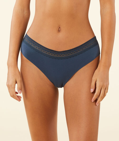 Шортики из хлопка темно-синий.