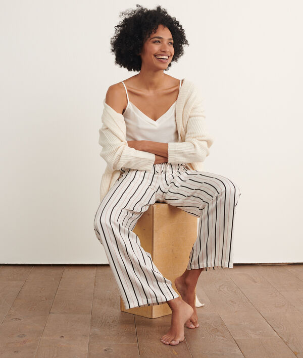 

Пижамный комплект с кардиганом, Экрю