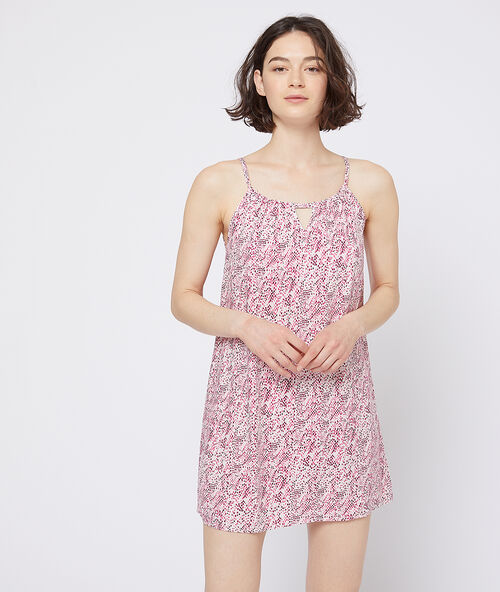 Сорочка со спинкой рэйсербэк розовый.