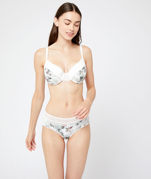 Бюстгальтер n&deg;5 - естественные формы, микрофибра экрю.