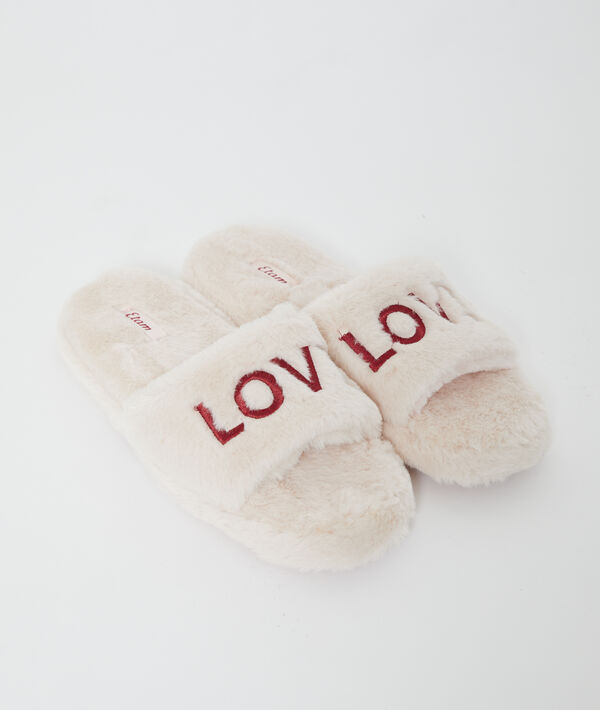 

Tongs doudou 'love, Rose