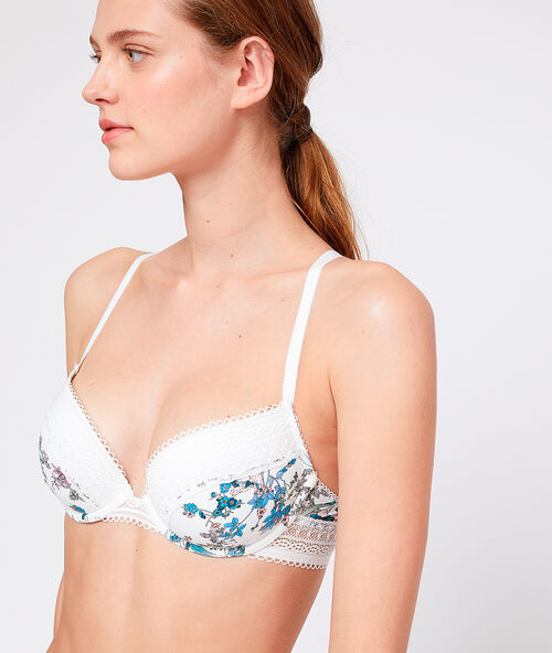 Бюстгальтер n&deg;5 - с тонкими вставками экрю.