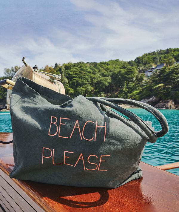 

Сумка-шоппер 'beach please, Зелёный