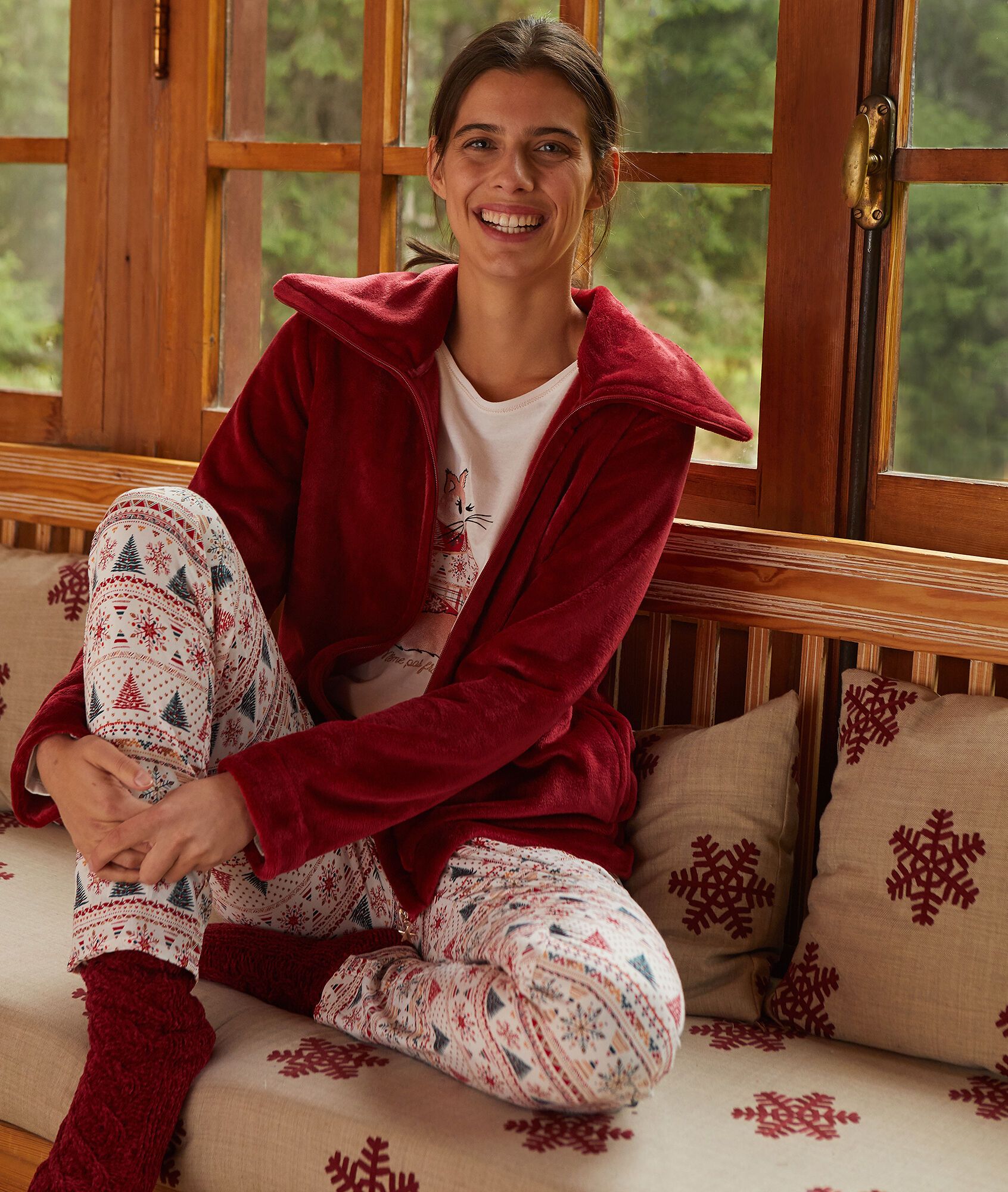 

Pyjama 3 pièces 'même pas froid, Rouge