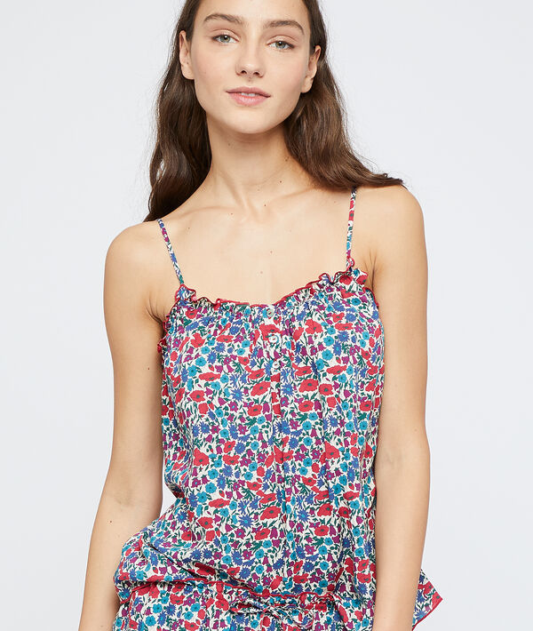

Caraco créé avec 'imprimé liberty, Multicolore