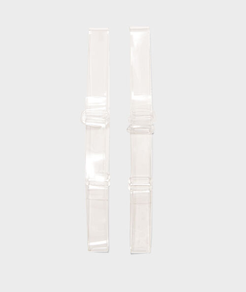 Съемные прозрачные бретельки для чашки d прозрачный.