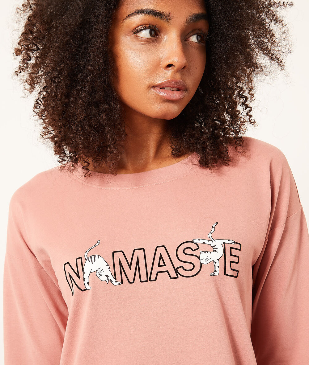 Платье-лонгслив namaste терракотта.