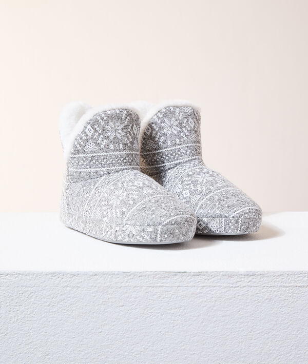 

Chaussons bottines, Gris