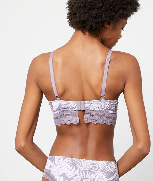 Бюстгальтер n&deg;5: тонкие вставки серо-коричневный.