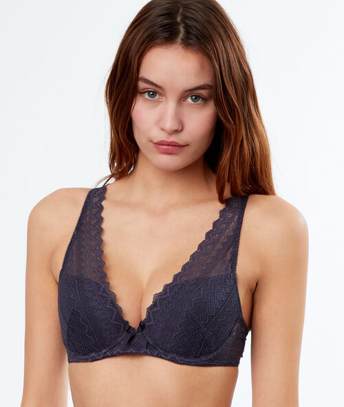 Бюстгальтер n&deg;3 - le triangle пуш-ап антрацит.