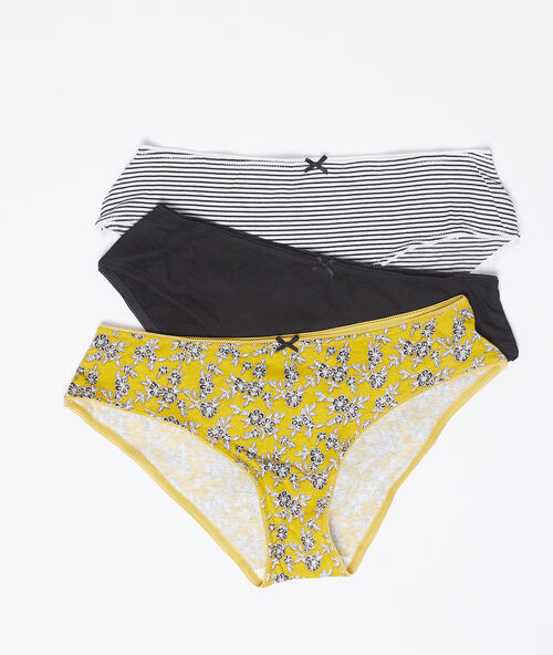 Набор из 3 шортиков из хлопка охра.