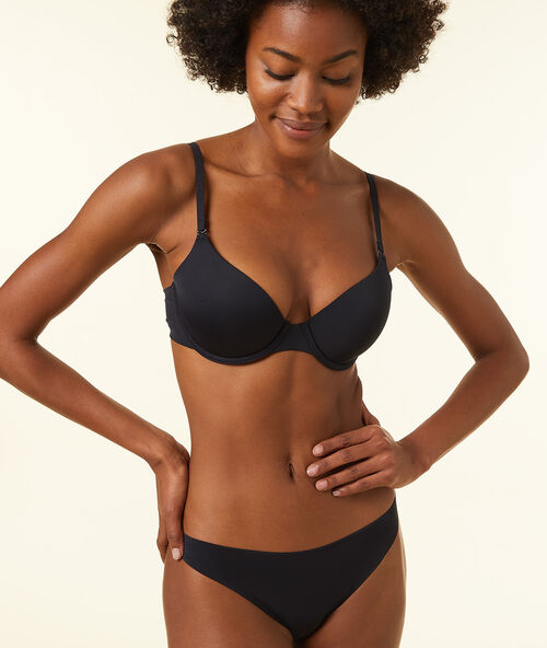 Бюстгальтер n&deg;5  - с поролоновыми вставками классический черный.