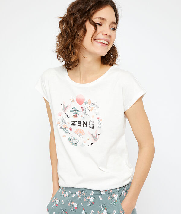 

T-shirt 'zen, Ecru