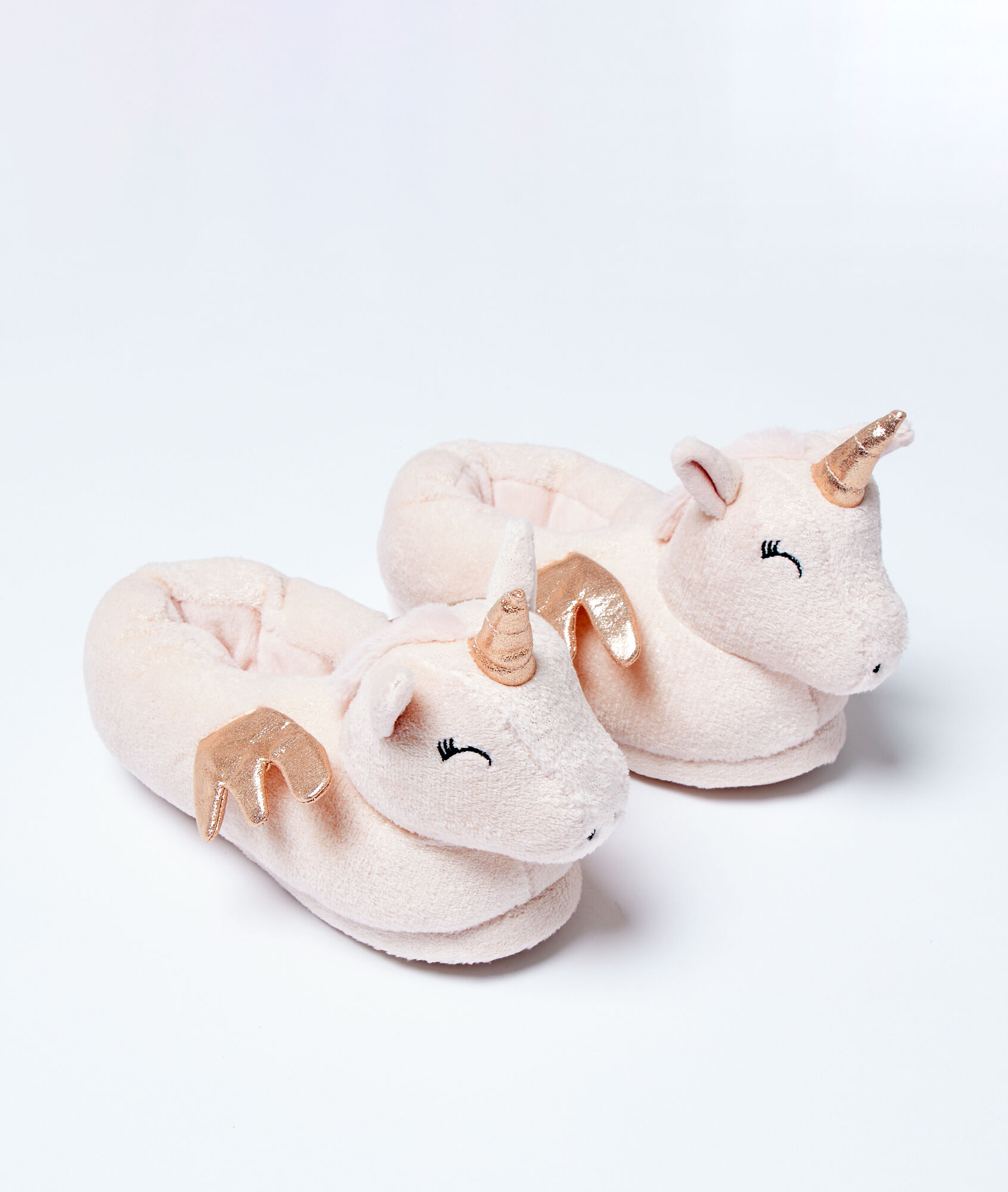 

Chaussons mules 3d licornes, Rose