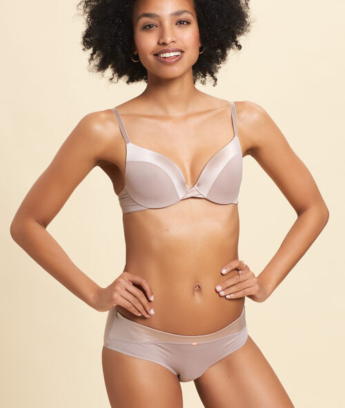 Трусики-шорты микроволокно серо-бежевый.